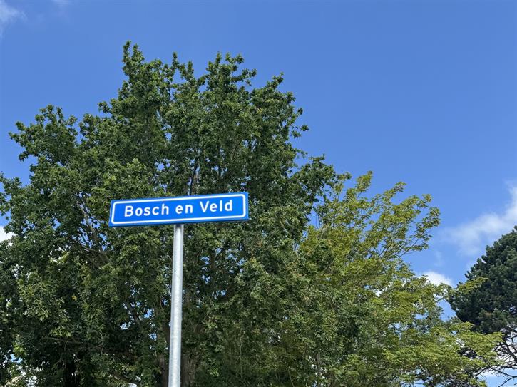 De Viersteeg Stek straatnaambord Bosch en Veld