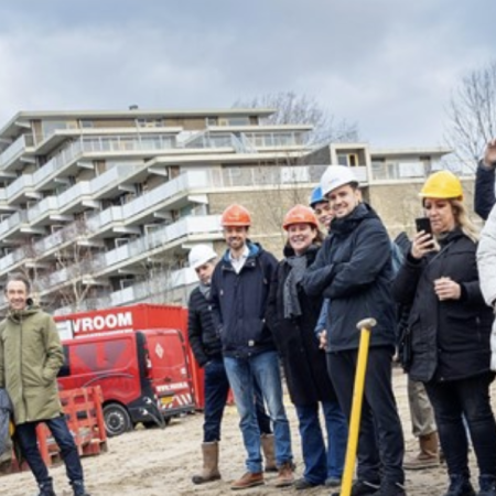Holland rijnland wonen - Feestelijke start bouw 135 betaalbare woningen Turkooislaan