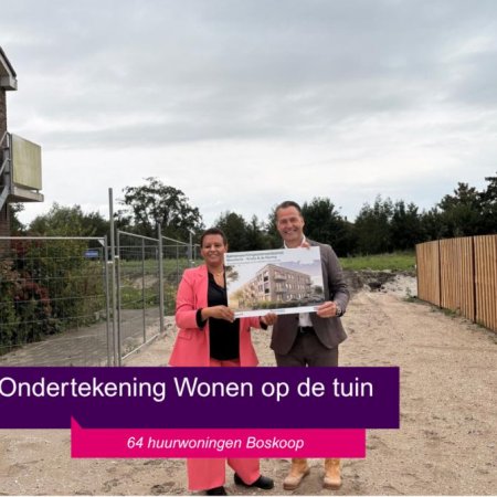 Ondertekening Wonen op de tuin Boskoop Woonforte