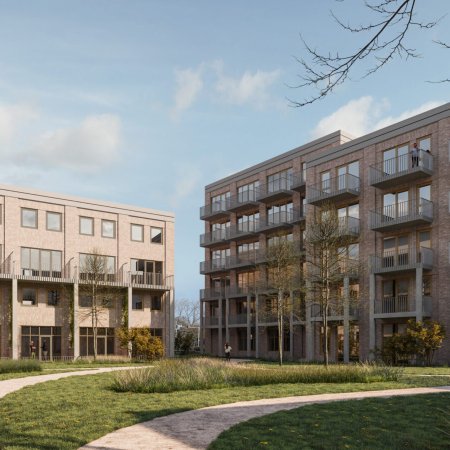 Rode touwenplein impressie binnentuin
